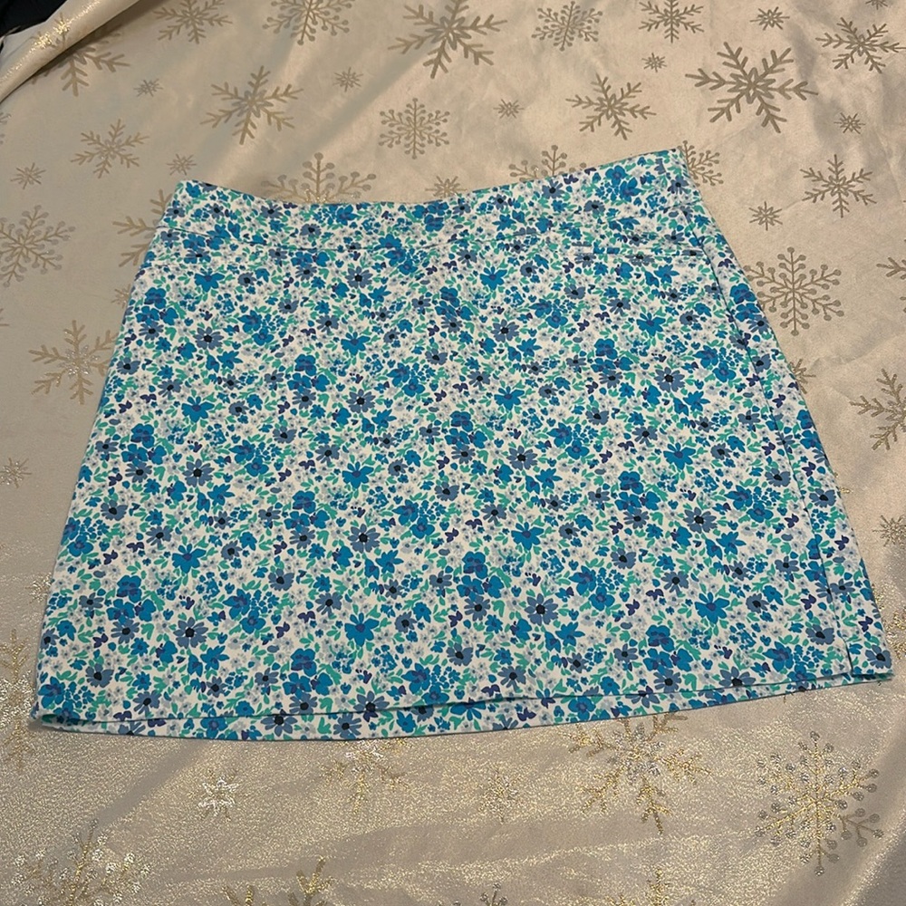croft & barrow Blue Floral Skort